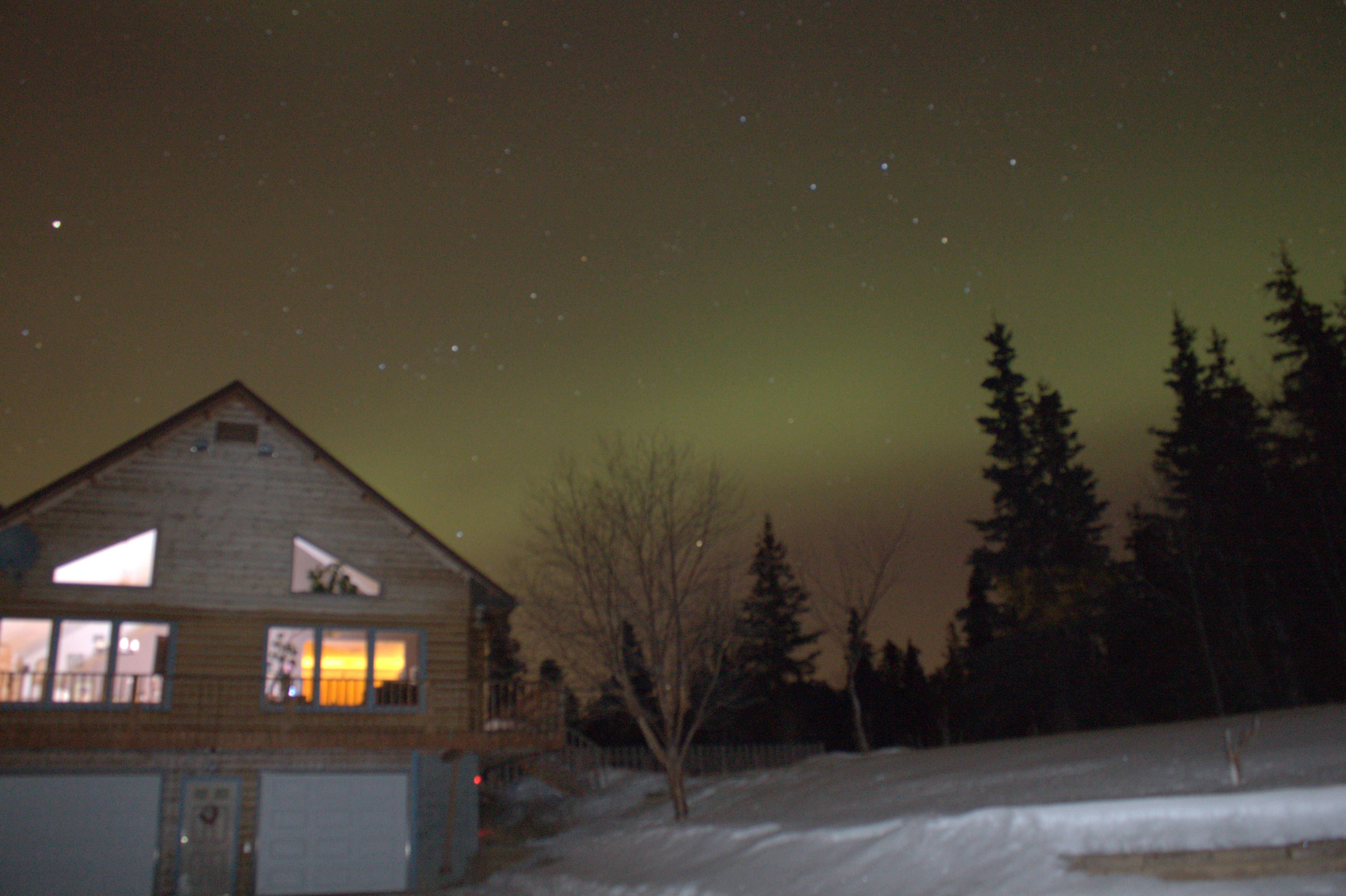 Northern Lights above our cabin